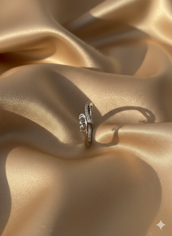Elegant Sterling Silver Heart Ring