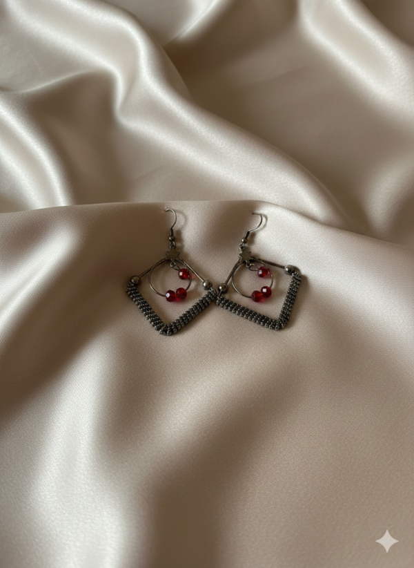 Vintage Rhombus Luxury Drop Earring